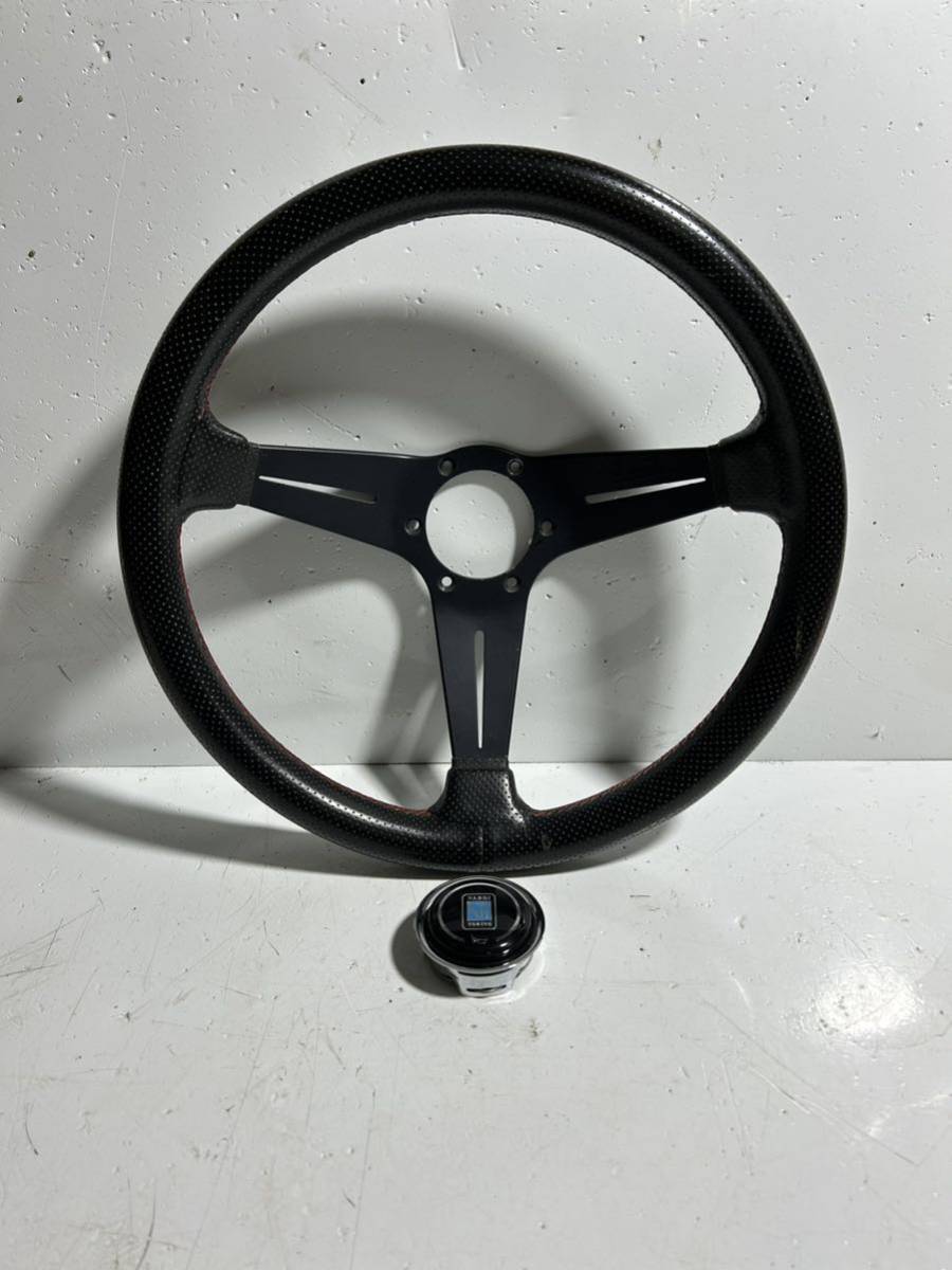 ステアリング ナルディ NARDI レザー 赤 ディープハンドル ステアリング拍卖