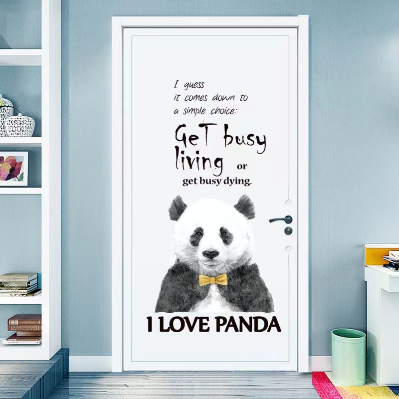 ウォールステッカー YB191 パンダちゃん 動物 可愛い 癒す DIY 壁紙 インテリアシート 剥がせるシール 送料無料拍卖