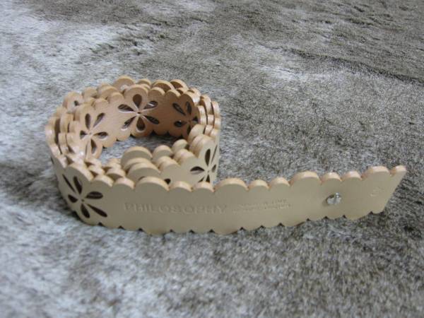 PHILOSOPHY フィロソフィー ベージュ ベルト拍卖