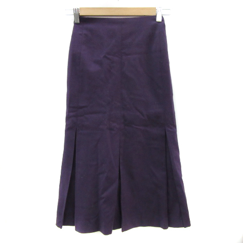 センスオブプレイス バイ アーバンリサーチ マーメイドスカート フレアスカート ロング丈 36 紫 パープル /YS12 レディース拍卖