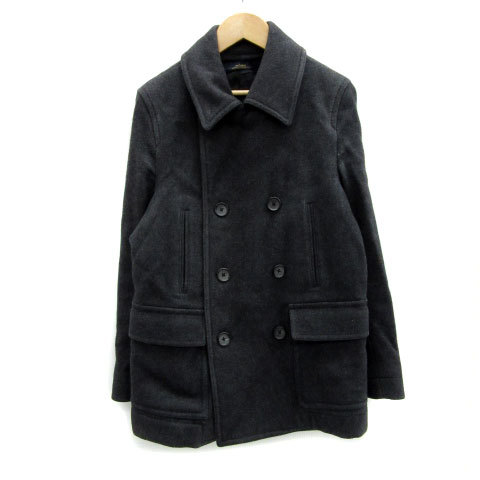 ジャーナルスタンダード レリューム JOURNAL STANDARD relume Pコート ピーコート ミドル丈 ウール S ダークグレー /MS1 メンズ拍卖