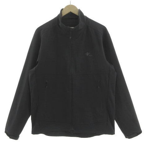 フォックスファイヤー Foxfire ダイナトレックシェル フルZIP 5113900 スタンドカラー ロゴ ブラック 黒 XL メンズ拍卖