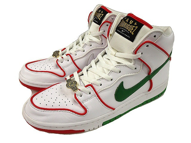 ナイキ エスビー NIKE SB DUNK HIGH PRM QS PAUL RODRIGUEZ CT6680-100 white/university red-white 30cm ホワイト ダンク拍卖
