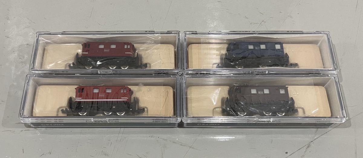 マイクロエース A 9241 9242 9245 9246 Cタイプ 機関車 各種 4両 ED 11 14 45 91 青 茶 色 ディーゼル ブルー ブラウン チビ 国鉄拍卖