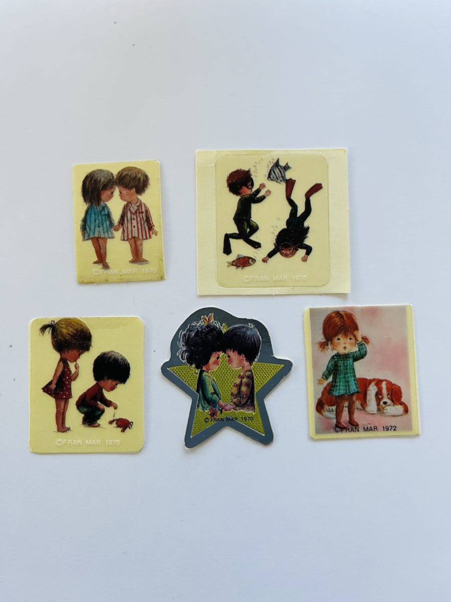 昭和レトロ 1970's FRAN MAR Moppetsフランマール モペッツ モペット ミニクリアーシール拍卖