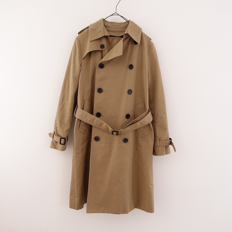 //【定価9.6万】ハイク HYKE *レギュラーフィット トレンチコート*2キャメルロング無地ライナー付き(jk33-2312-785)【51A42】拍卖