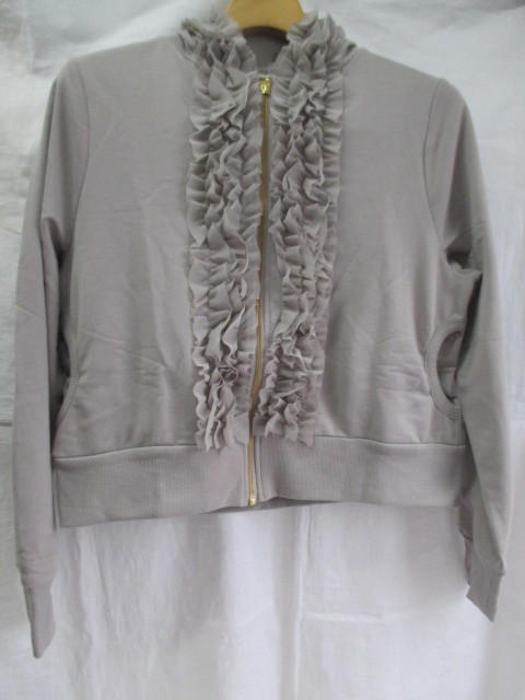 ★☆D-1277 mon quatre heure! By Zelal フリル ブルゾン ショート丈 カットソー レディース☆★拍卖