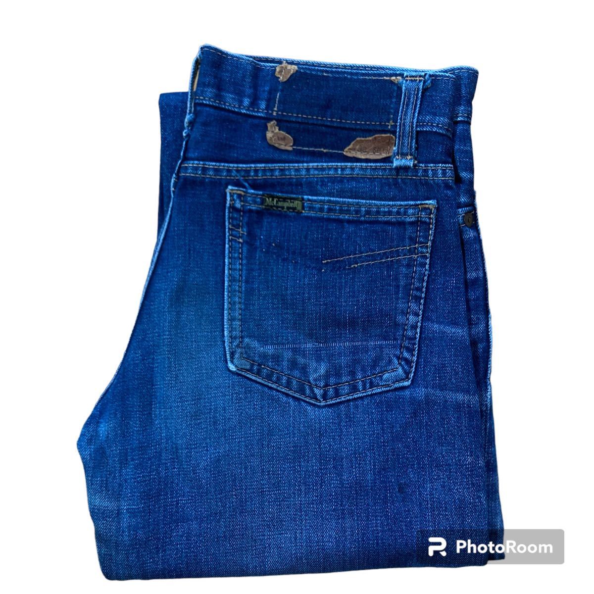 片耳 初期 70年代 McCampbell マッキャンベル 国産ヴィンテージ 耳付き ビッグストーン キャントン ボブソン 赤耳拍卖