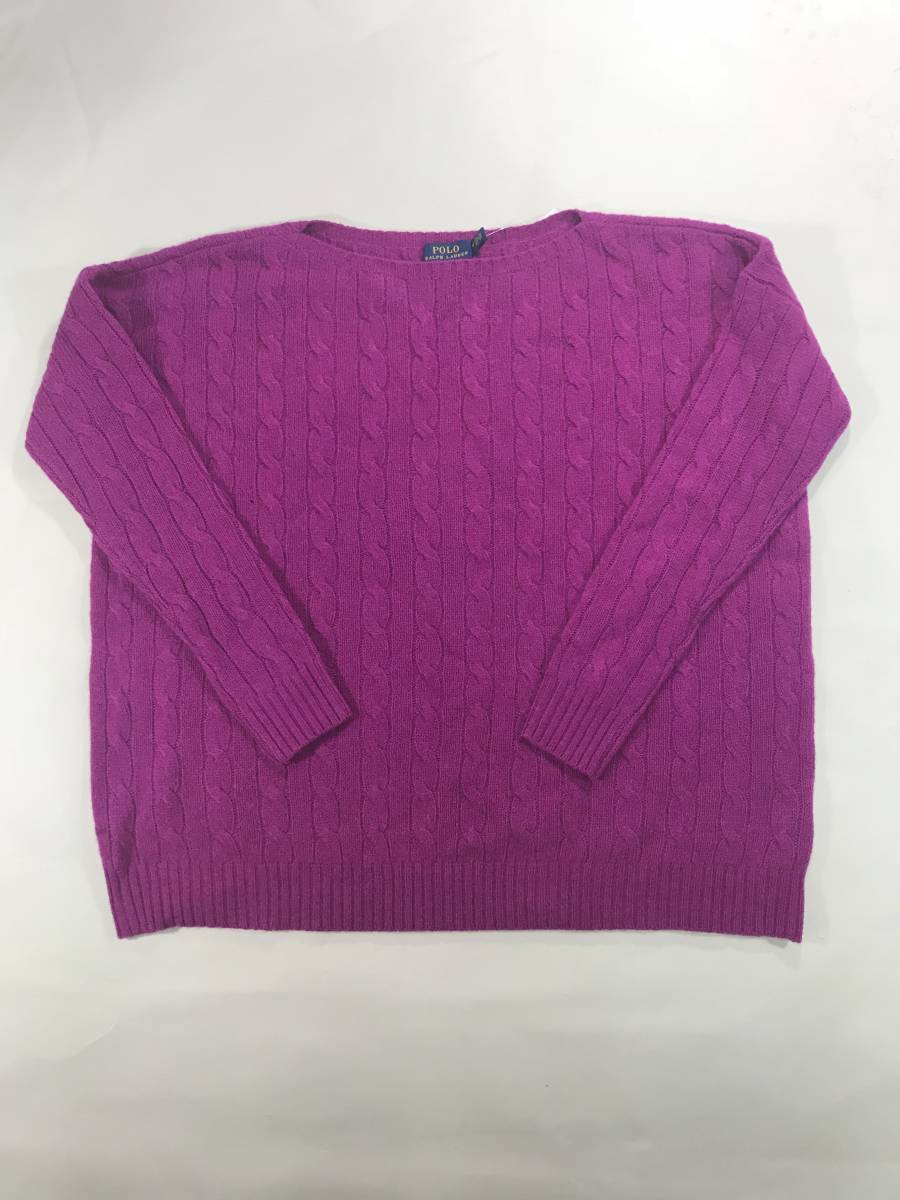 新品 12637 レディース Lサイズ セーター polo ralph lauren ポロ ラルフ ローレン ワイド ケーブル拍卖
