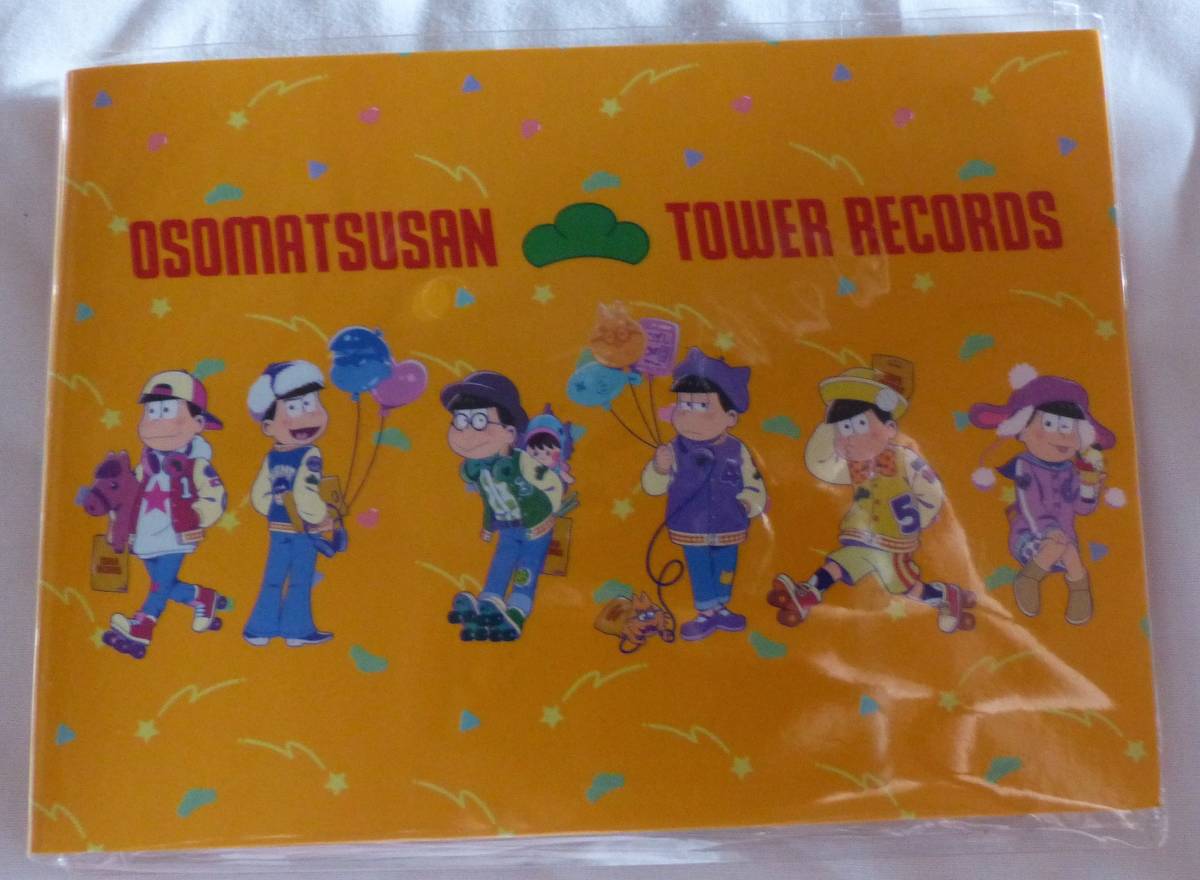 おそ松さん×TOWER RECORDS ブック型付箋 メモ タワレコ ふせん おそ松 カラ松 一松 十四松 チョロ松 トド松拍卖
