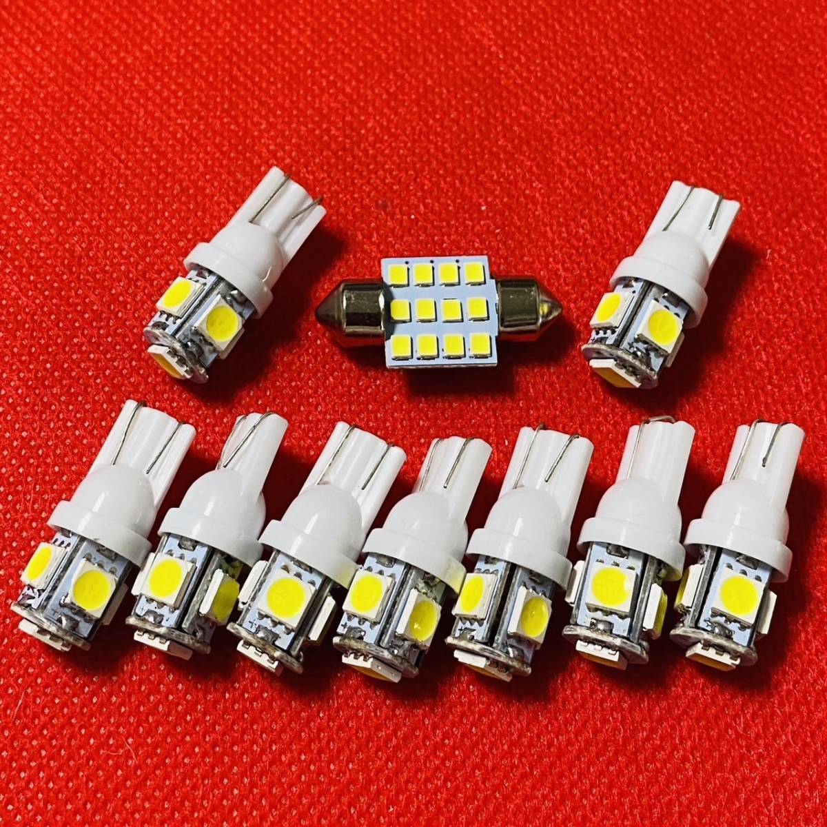 ANF10 HS250h ルームランプ ナンバー灯 10個セット T10 LED ホワイト レクサス LEXUS 純正球交換 送料無料拍卖