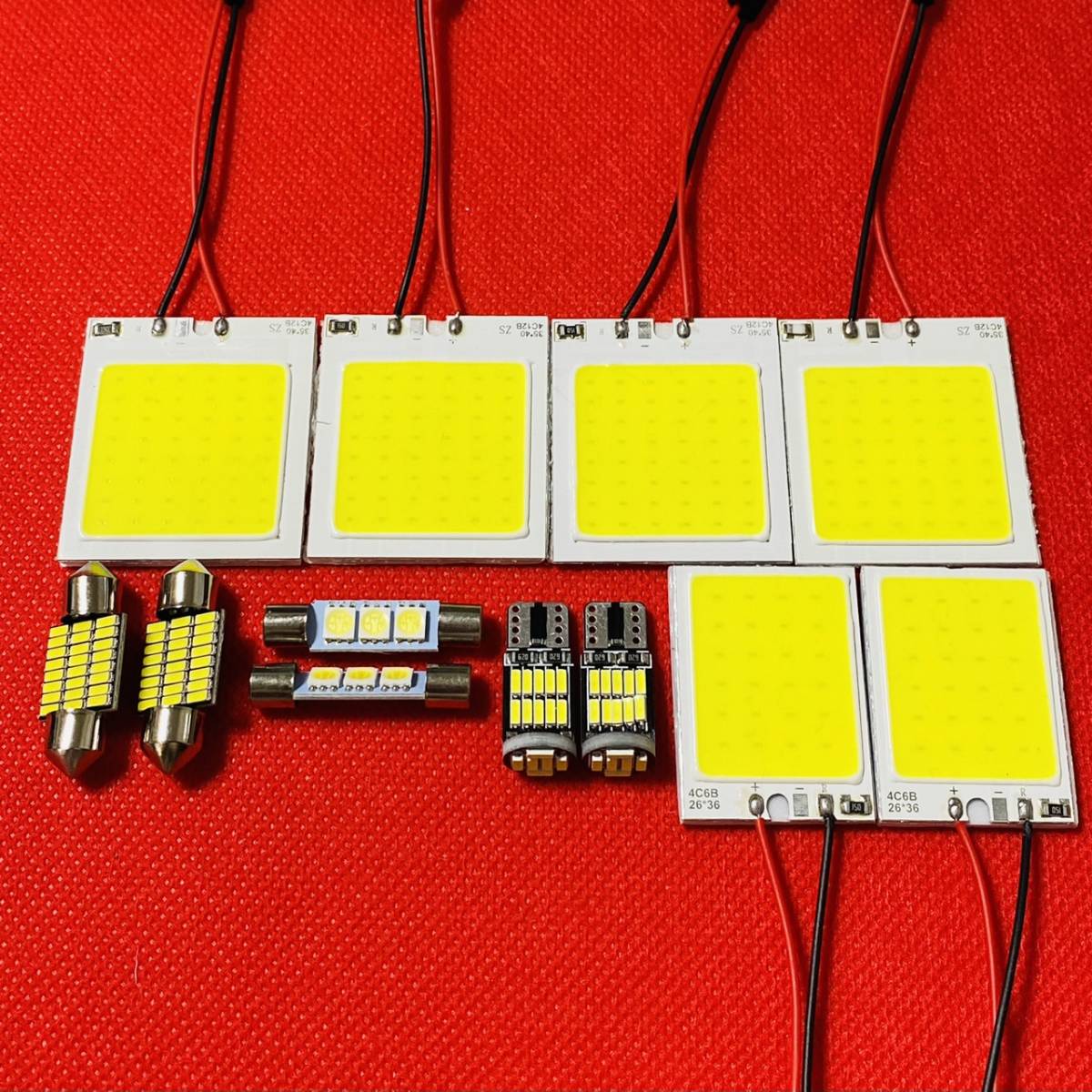 超爆光 デリカ D5 CV系 COB 全面発光 ルームランプ バニティランプ カーテシ 室内灯 12個セット T10 LED ホワイト ミツビシ 送料無料拍卖