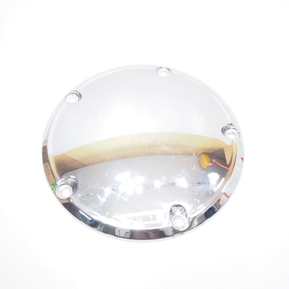 割れ無! ハーレー TC88 純正ダービーカバー メッキ ビッグツイン ソフテイル ダイナ ツーリング FXD FLST FXST FLH 25415-99拍卖