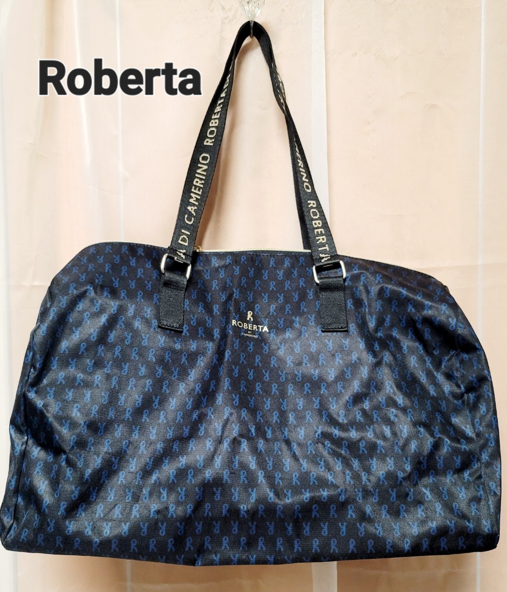 【Roberta】ロベルタ ボストンバッグ 折りたたみ ロゴショルダー 美品拍卖