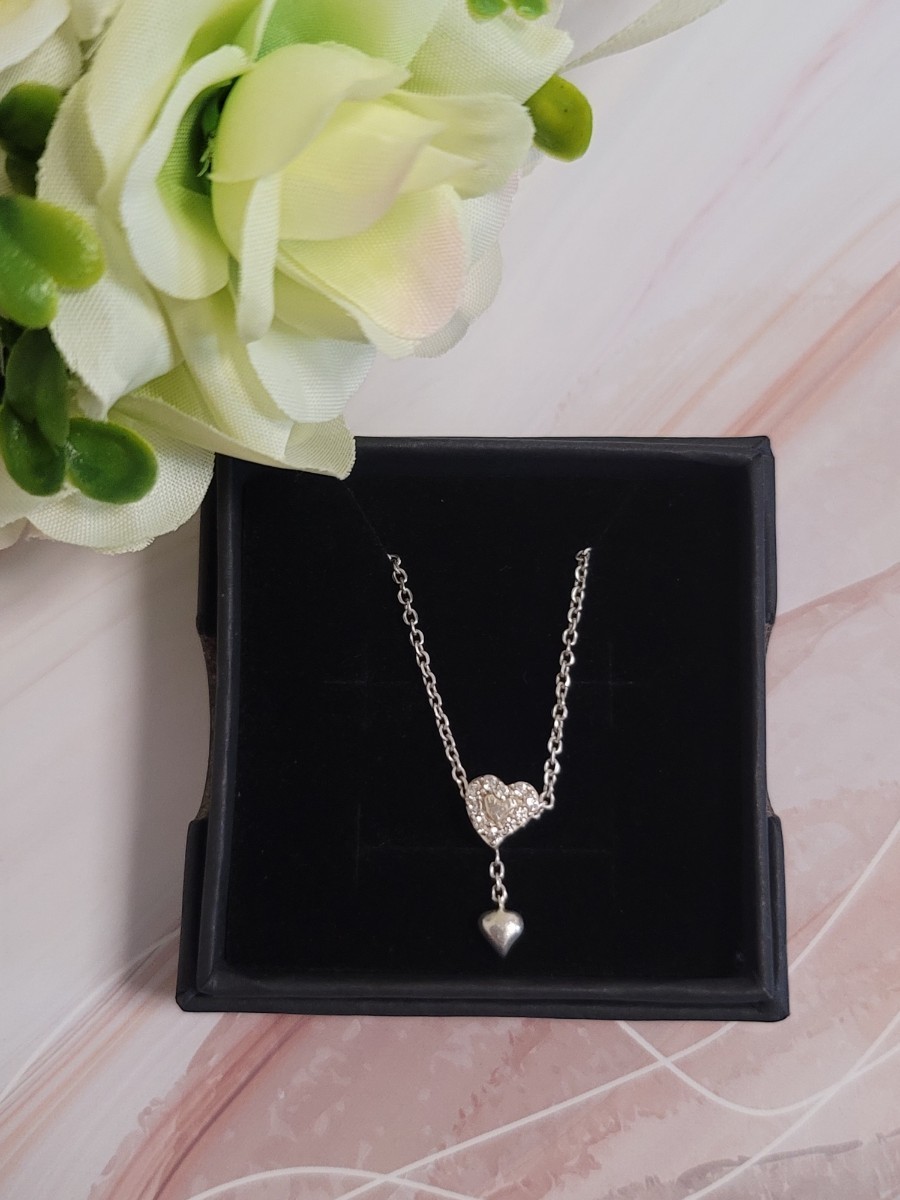 【Folli Follie】フォリフォリ ネックレス ハート シルバー925拍卖