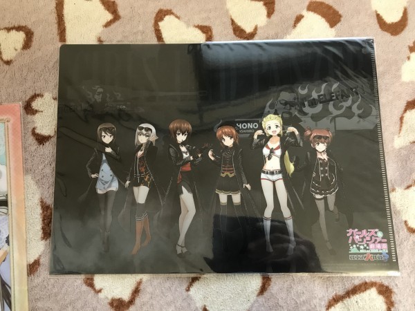 077クリアファイル 劇場版 ガールズ&パンツァー 戦車道大作戦 蝶野正洋コラボ特典 まほ エリカ みほ拍卖