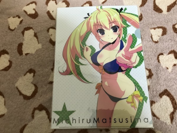 078クリアファイル グリザイアの果実 水着 松嶋みちる(フミオ) コミケ C84/裏FMO拍卖