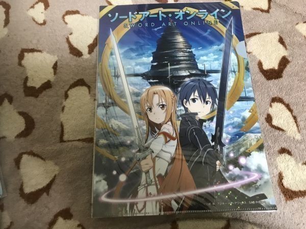 050クリアファイル ソードアート・オンライン SAO デイリー ヤマザキ コラボ 特典 アスナ キリト 2拍卖