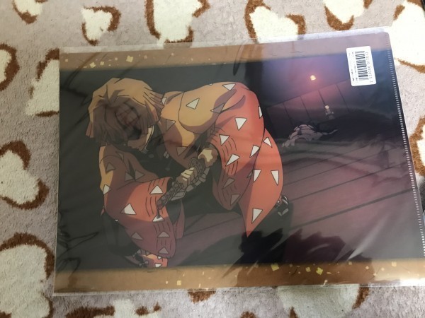 083クリアファイル 鬼滅の刃 我妻善逸 あみあみ通り購入特典拍卖