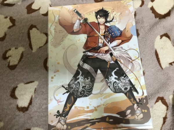 068クリアファイル 刀剣乱舞 とうらぶストア限定 二周年祝画 陸奥守吉行拍卖