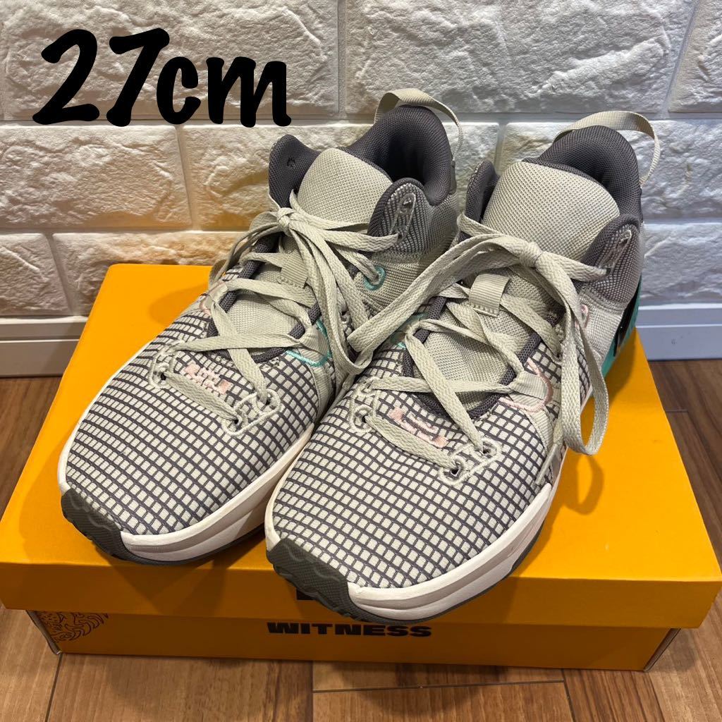 27cm NIKE LEBRON WITNESS 7 EP ナイキ レブロン バッシュ バスケットボールシューズ拍卖