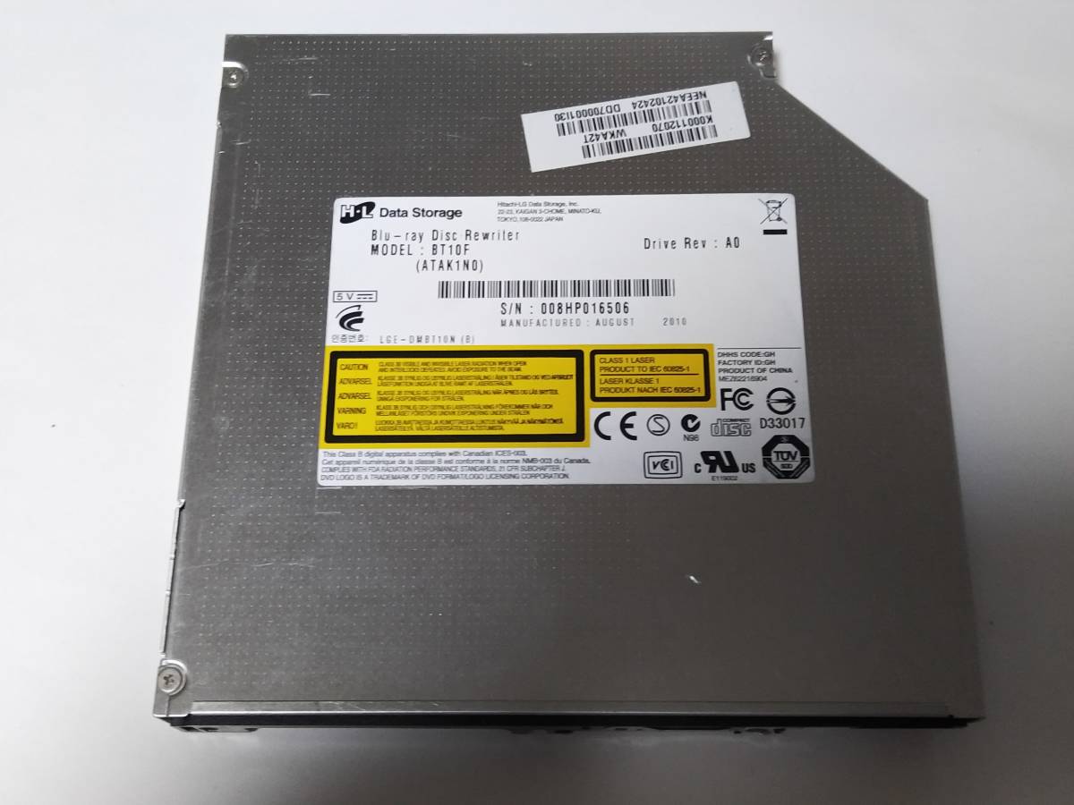 Hitachi-LGブルーレイディスクドライブ BT10F 動作確認済み中古品 送料無料拍卖
