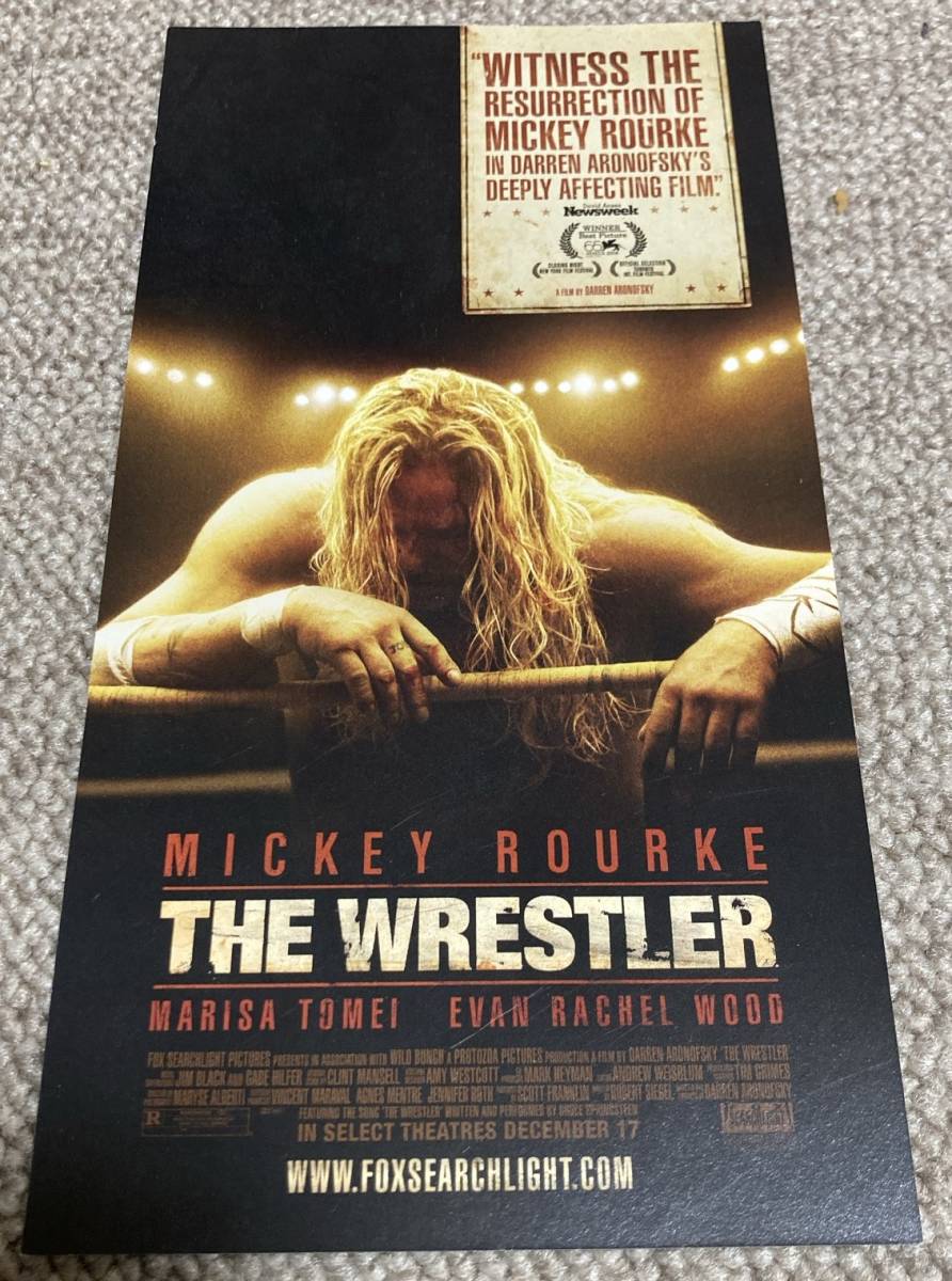 非売品 ・未使用品 ★ 映画 レスラー ★ 特典 ★ ポストカード ★ ミッキー・ローク/マリサ・トメイ/ 監督 ダーレン・アロノフスキー拍卖