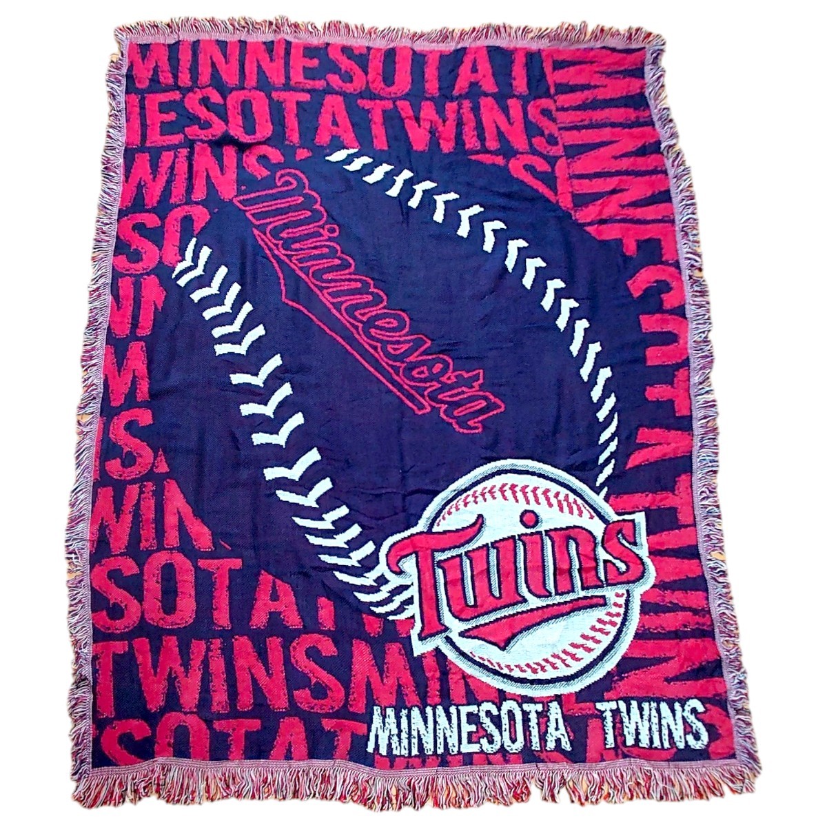 vintageラグ、ブランケット マルチカバー、MLB、ミネソタツインズ 387拍卖