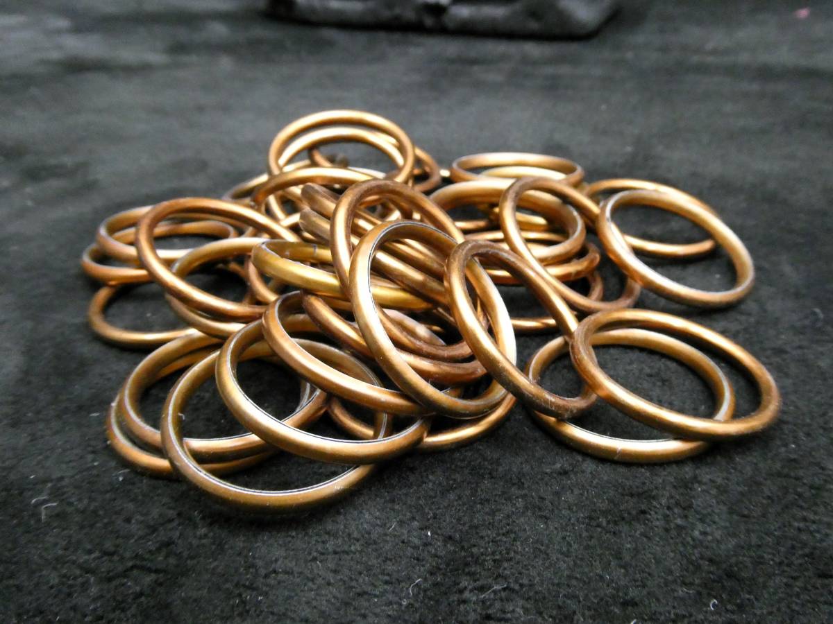 【送料無料】マフラーガスケット 丸型40枚/強化版 インパルス S GSX400F GSX250S GSX400S バンディット250 400拍卖