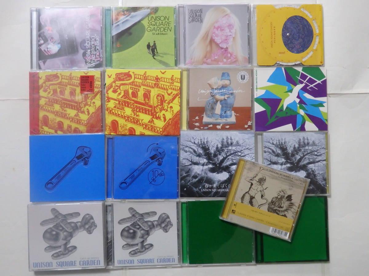 【送料無料!!】即決●UNISON SQUARE GARDEN●豪華シングルCD17枚セット●【初回限定盤:DVD付】拍卖