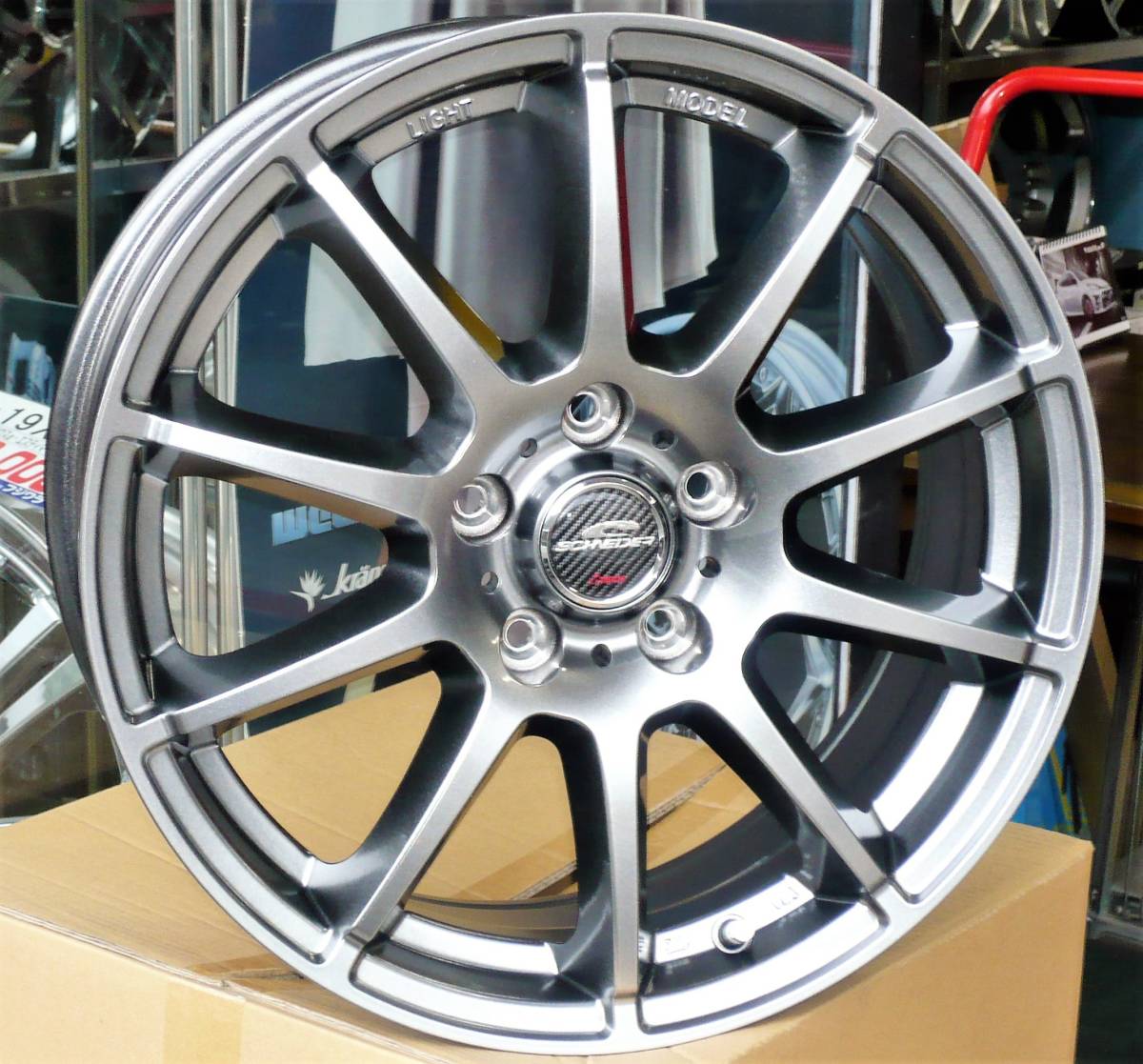 税込! ZC33S系 スイフト スポーツ用 軽量ホイール 「シュナイダーSTAG」 新品1台分拍卖