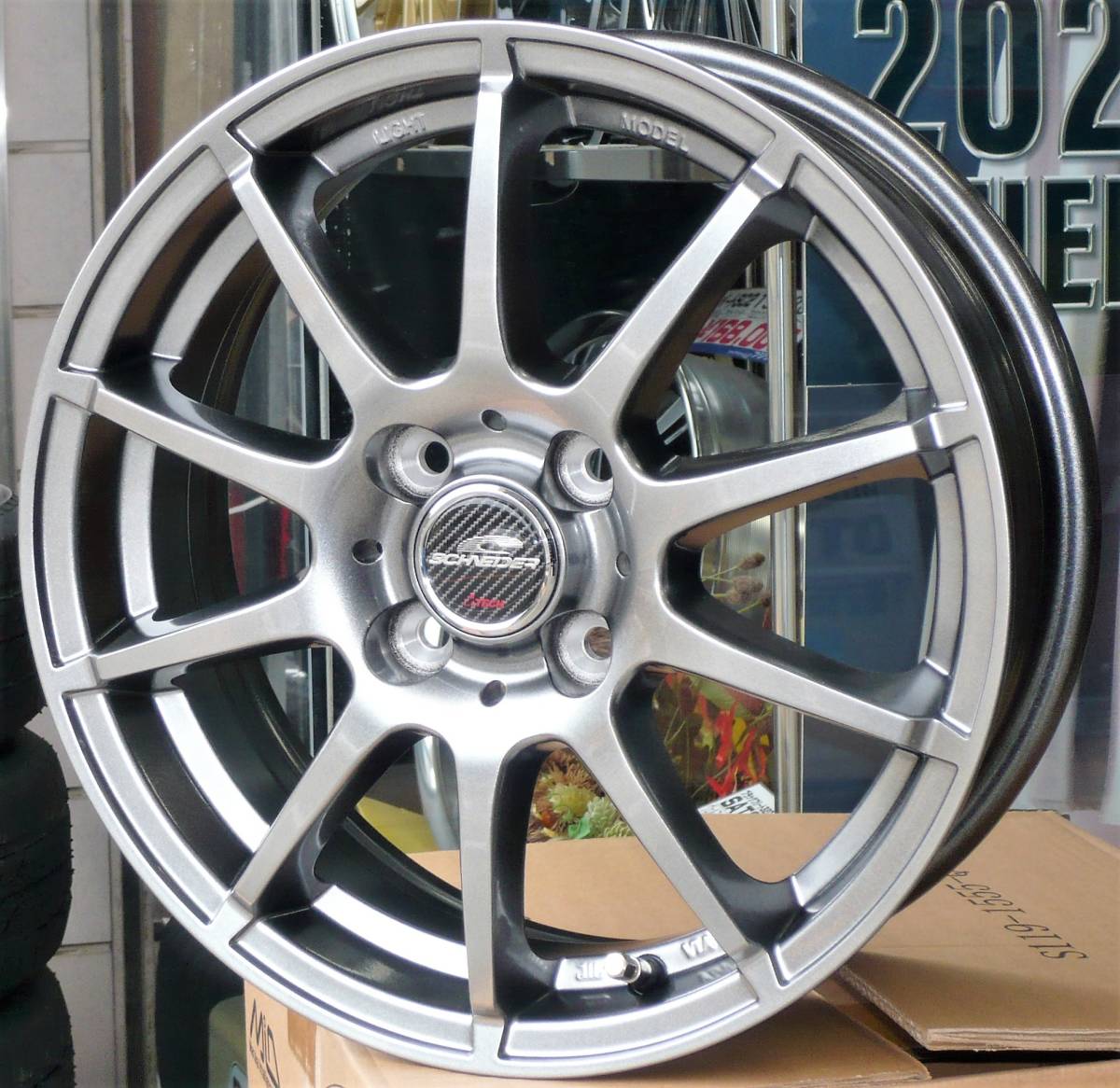 税込! HA36S系 アルトワークス用 軽量ホイール 「シュナイダーSTAG」 新品1台分拍卖