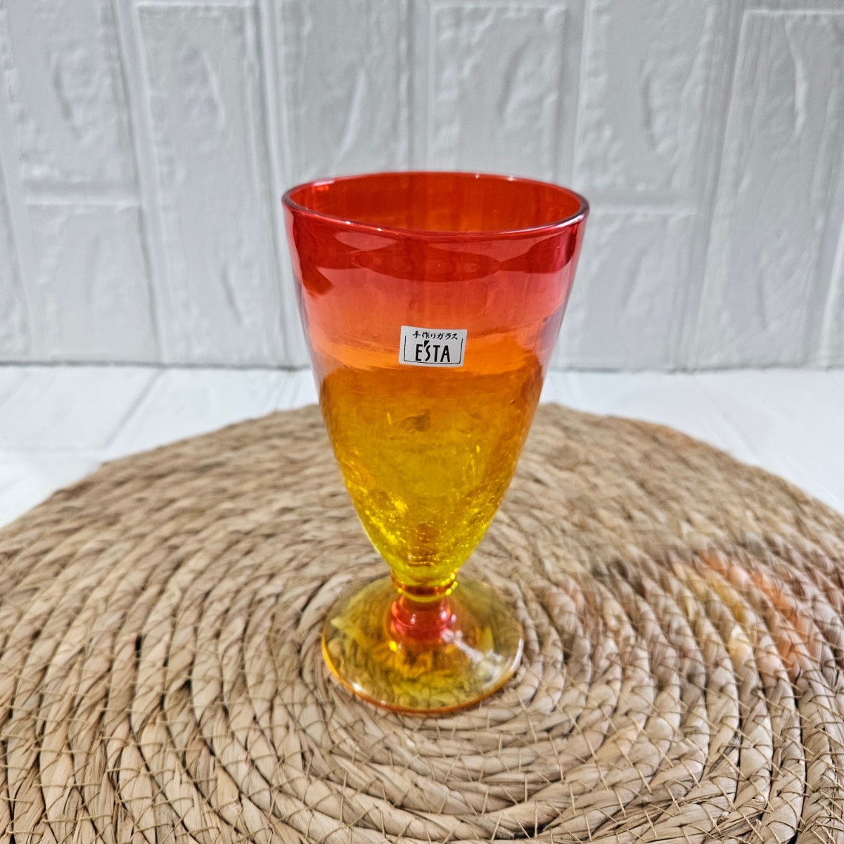 【未使用】グラス ESTA ガラス オレンジ 食器 ガラス食器 コレクション 拍卖