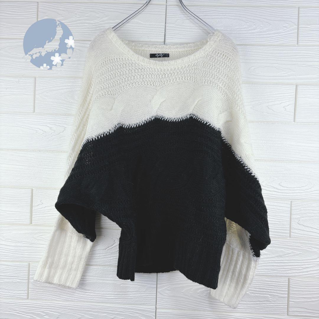 【美品】レディースニット ローゲージ サイズ40(L)拍卖