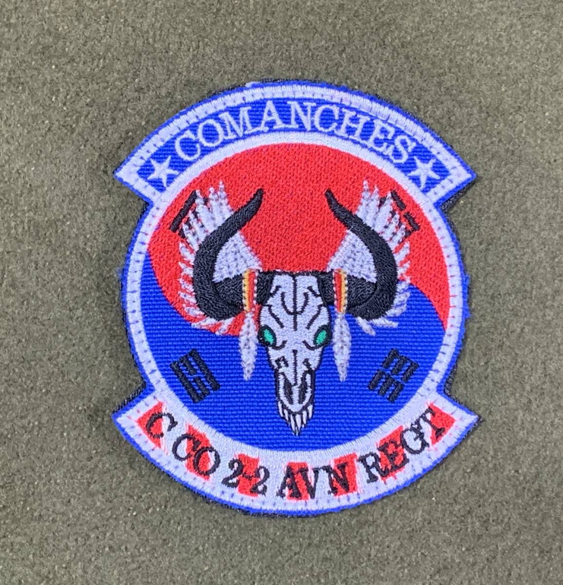 #4.実物 米軍 第2歩兵師団戦闘航空旅団(2nd Combat Aviation Brigade) C-中隊 パッチ. 空挺部隊2024/01/22拍卖