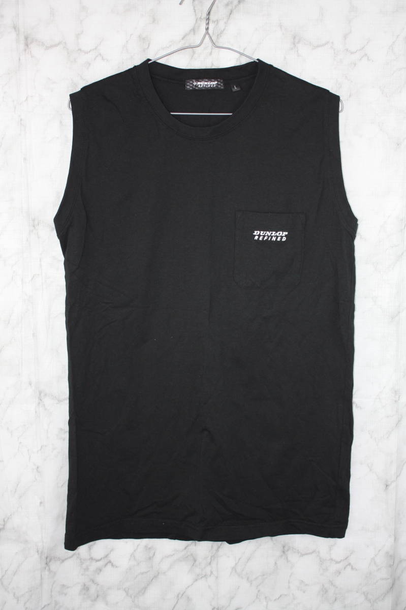 DUNLOP REFINED ダンロップ タンクトップ 2枚組 ブラック イエロー Lサイズ拍卖