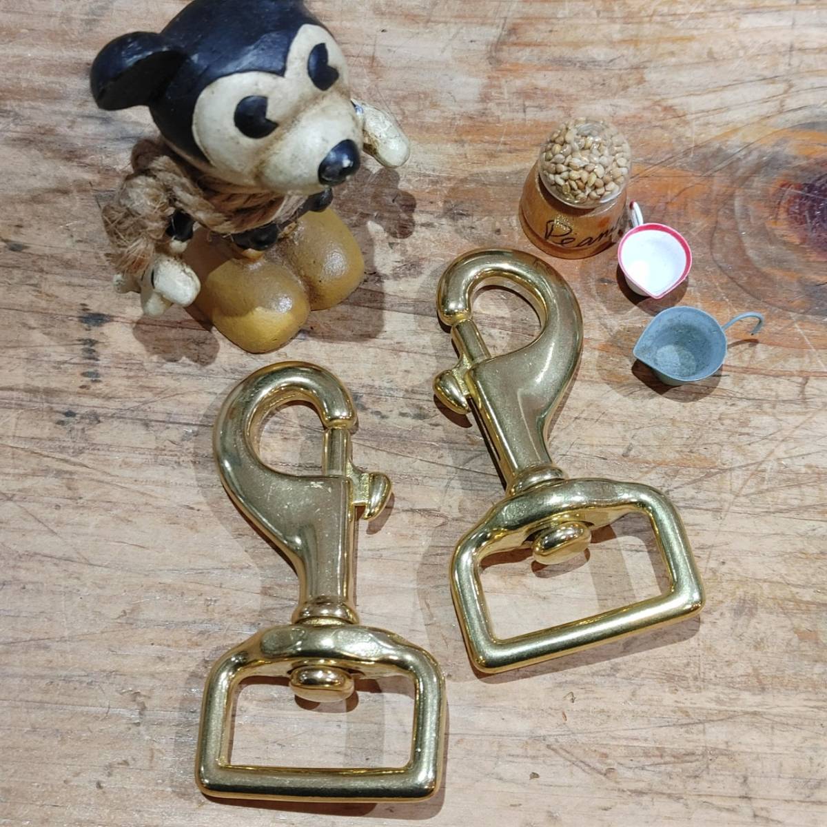 レザークラフト 真鍮金具 Brass 鉄砲ナス 内径32mm 2個 セット拍卖