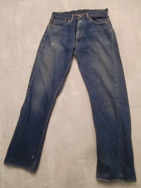 送料無料 50’s 501 Z XX 革 レザーパッチ 33×33 実寸W80㎝ L80㎝ USA製 50年代 Big-E リーバイス VINTAGE ンテージ 銅 ギャラ 入 LEVI'S拍卖