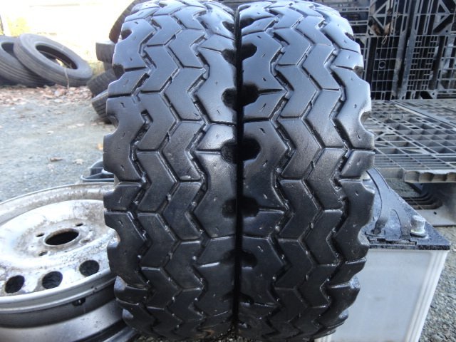 ●L143 冬 フォークリフト ヨコハマ SUPER SNOW 733H 6.00-9 10PR 2本 2021年製拍卖