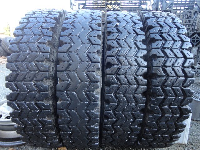 ●L138 冬 フォークリフト ヨコハマ SUPER SNOW 733H 6.00-15 10PR 4本 2020年製~拍卖