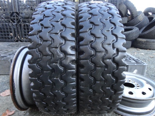 ●L144 冬 フォークリフト ブリヂストン INDUSTRIAL SNOW01 6.50-10 10PLY 2本 2022年製拍卖