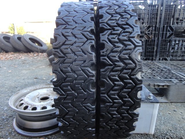 ●L141 冬 フォークリフト DUNLOP POWER SNOW 6.00-15 10PR 2本 2022年製拍卖