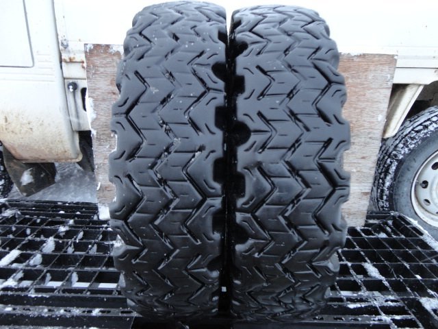 □L8 リア用 フォークリフト 冬 DUNLOP POWER SNOW 6.50-10 12PR 2本 2022年製拍卖