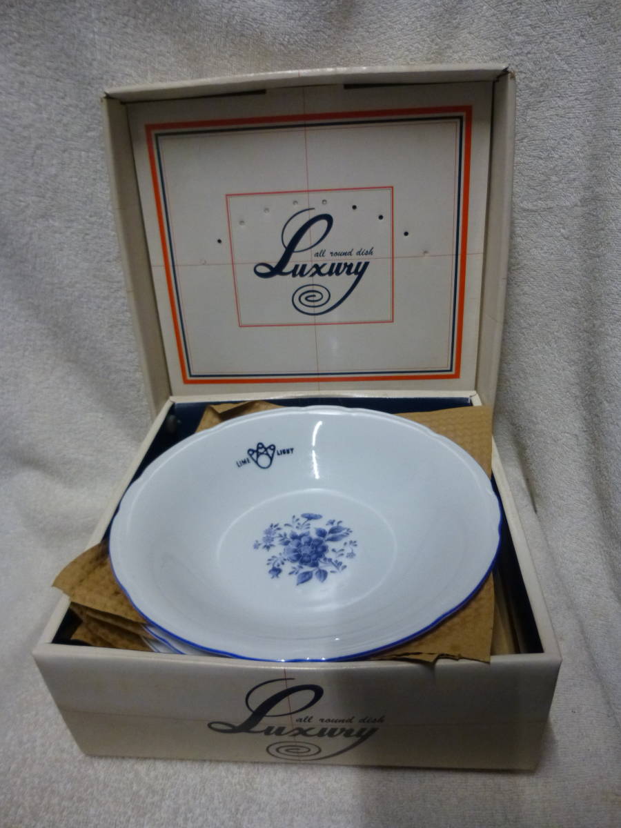 ◆新品 未使用 長期保管品 LUXURY LIME LIGHT オールラウンドディッシュ お洒落な皿 5枚セット◆検索 盛皿 サラダボール スープ 皿 拍卖