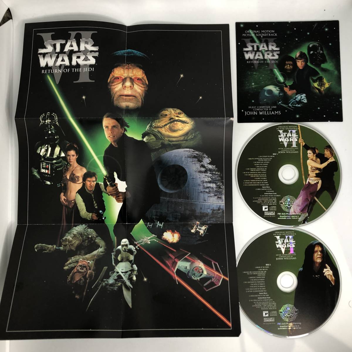US盤 中古CD Star Wars VI - Return Of The Jedi John Williams サントラ スター・ウォーズ ジェダイの帰還 Sony S2K 92952 個人所有 *拍卖
