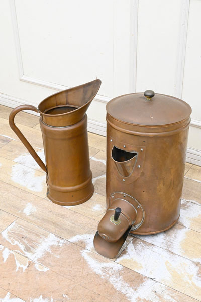 KM17 金属製 銅製? コーヒーサーバー ポット 置物 オブジェ セット拍卖