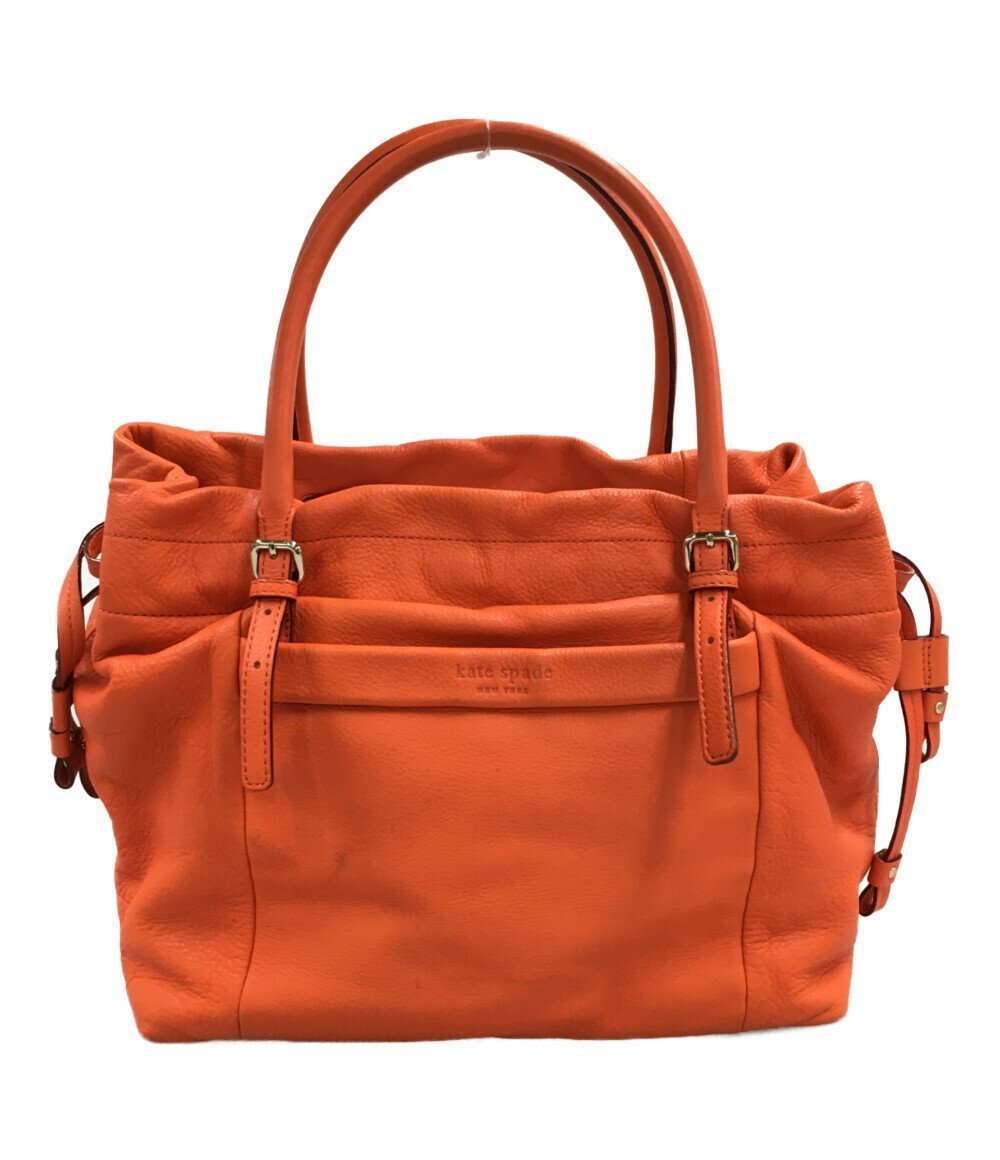 $ 美品 $ 激レア商品 ■ ケイトスペード ■ kate spade ■ オレンジ色 本革 レザー素材・ ショルダー ハンドバッグ■ 肩掛け可能■送料無料拍卖