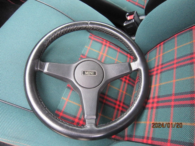 486.★XN12A ローバーミニタータン純正ステアリング革巻き 96年式拍卖