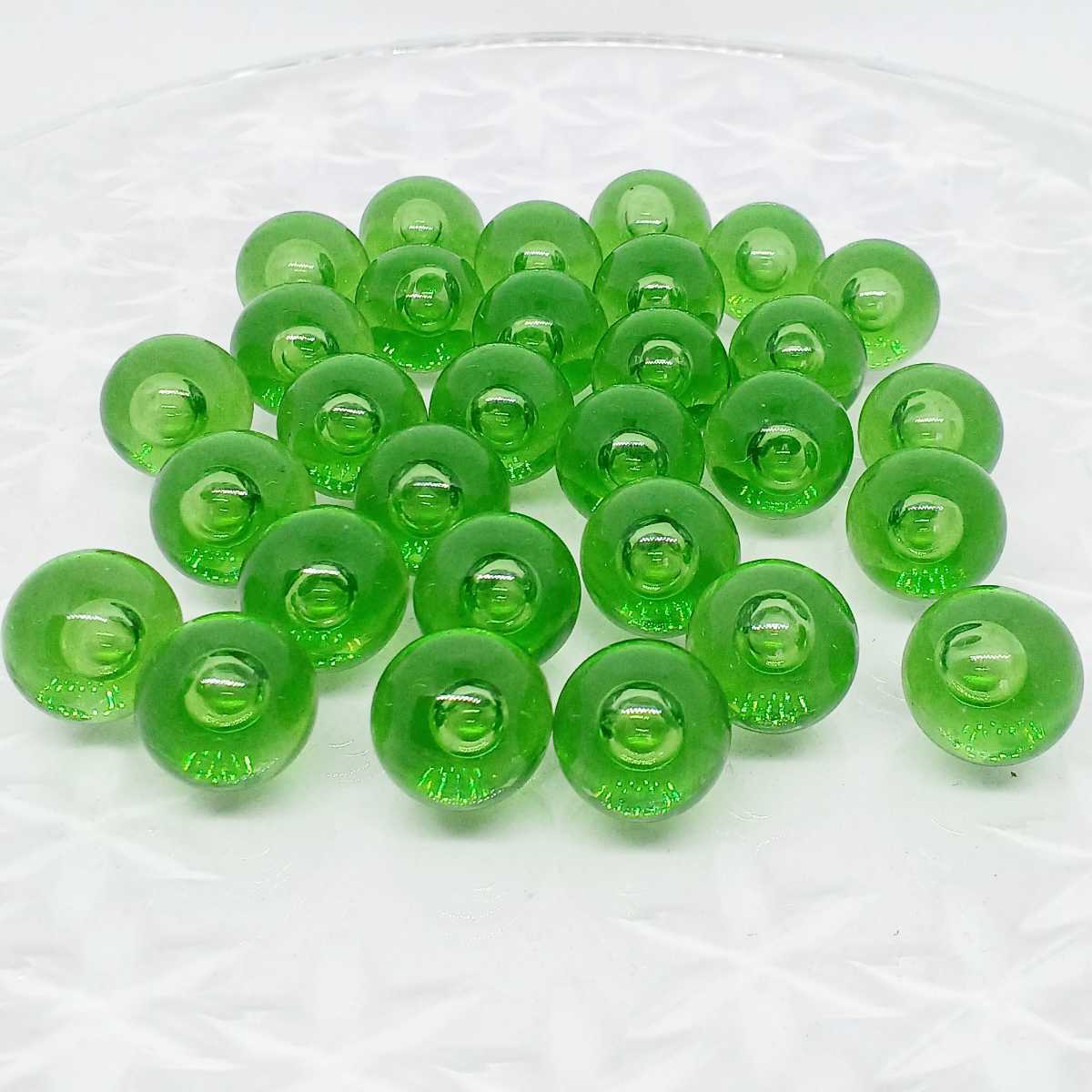 ビー玉 泡入り グリーン 30個拍卖