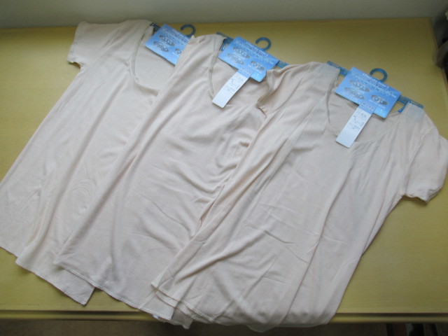 婦人吸水速乾半袖肌着・L寸・3枚・W523拍卖